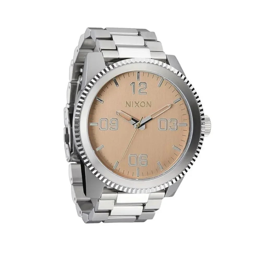 Nixon Corporal Stainless Steel A346-5339 Watches Mens OS Silver Coral GBO3187